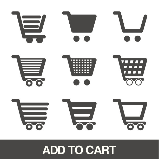 添加到购物车设计-矢量插图图片下载