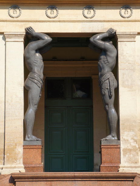 新艾尔米塔什门廊，圣彼得堡图片下载