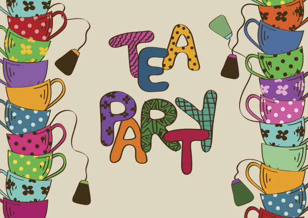 用茶杯邀请茶会图片下载