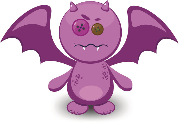 长着翅膀的可爱怪物图片下载