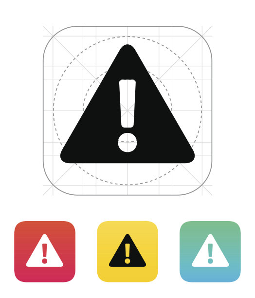 安全警告图标。图片下载