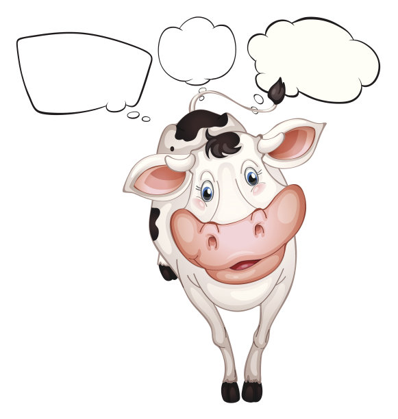 哞哞叫着的奶牛图片下载