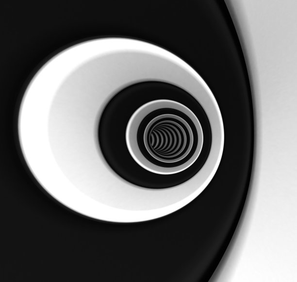 黑白螺旋图片下载