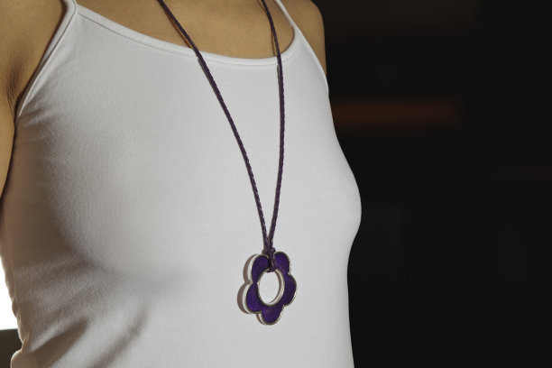 紫色的项链图片下载