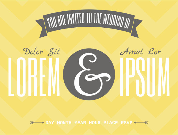 婚礼请柬设计图片下载