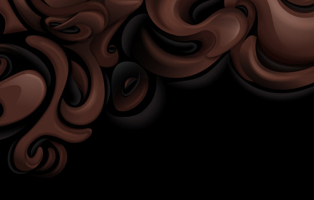黑巧克力漩涡背景图片下载