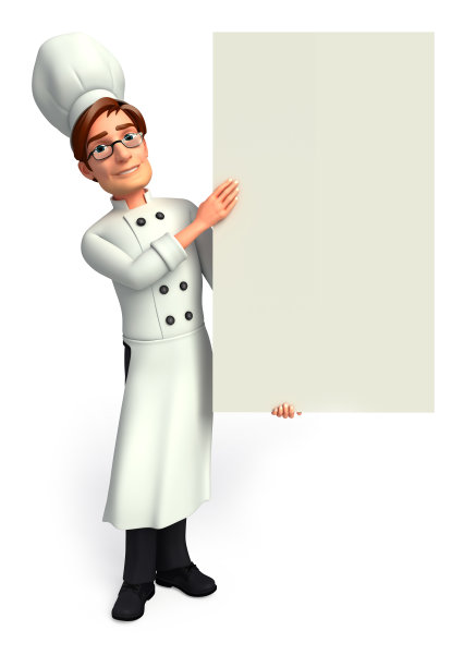 厨师与标志图片下载