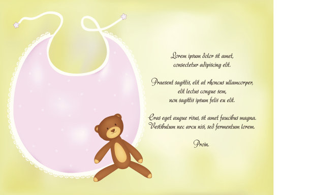 女婴送礼会公告图片下载