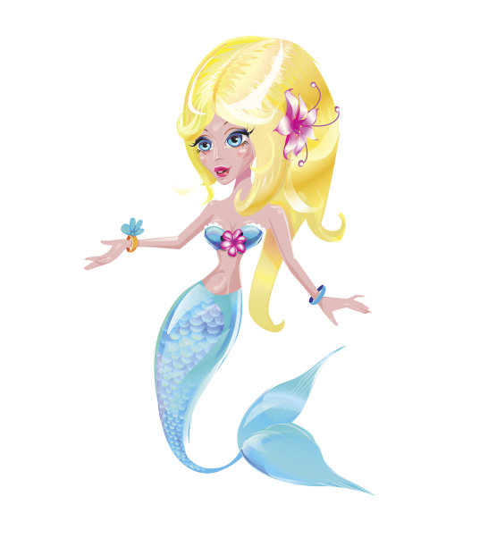 美人鱼向量图片下载
