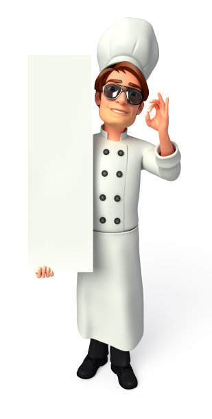 厨师与标志图片下载