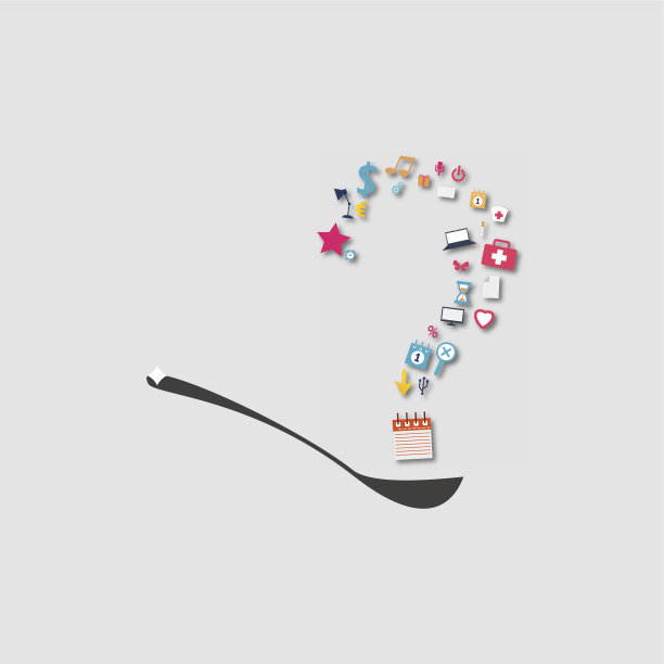 勺子图标上的问号图片下载