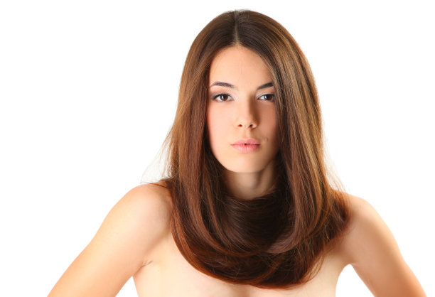 棕色的头发图片下载