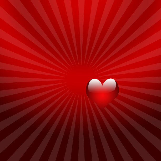 情人节心形背景红图片下载