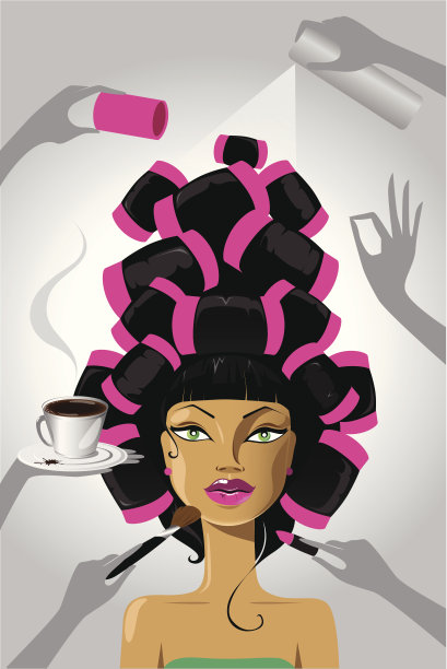 在美容院的女人图片下载