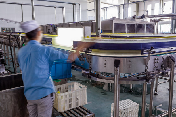 在中国的饮料生产工厂图片下载