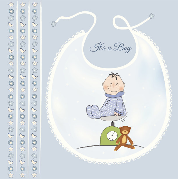 男婴沐浴公告图片下载