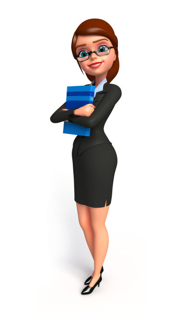 年轻的商业女性与日记图片下载