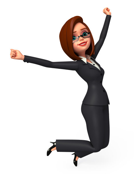 快乐的商业女性图片下载