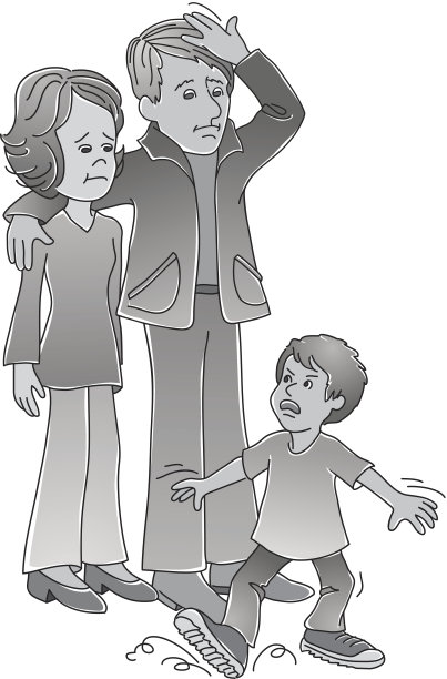 孩子发脾气的父母图片下载