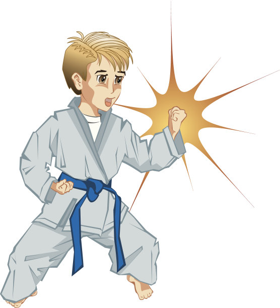 男孩做空手道C图片下载