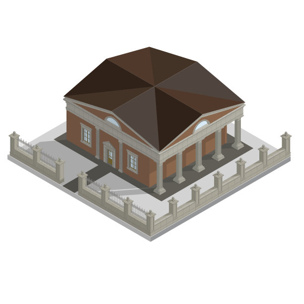 向量等距的房子图片下载