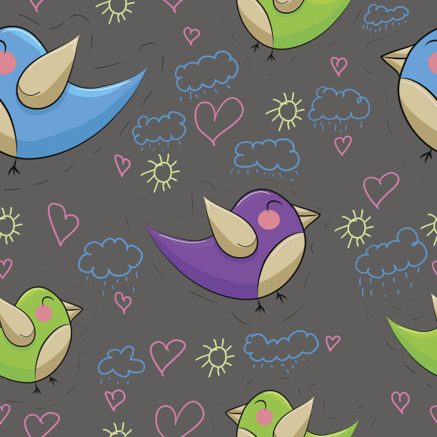 质地与鸟相爱图片下载