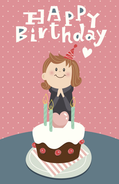 可爱的生日蛋糕图片下载