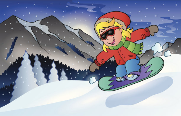 冬季山地运动主题2图片下载