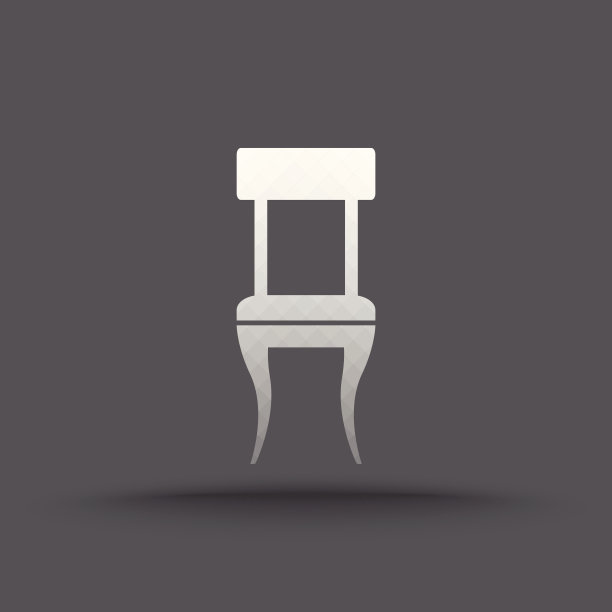 透明的椅子图标矢量图片下载