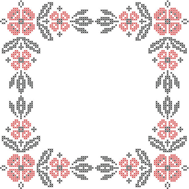 乌克兰风格的十字绣图片下载