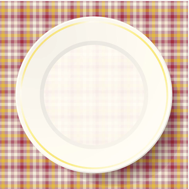 想象一下餐巾纸上的盘子图片下载