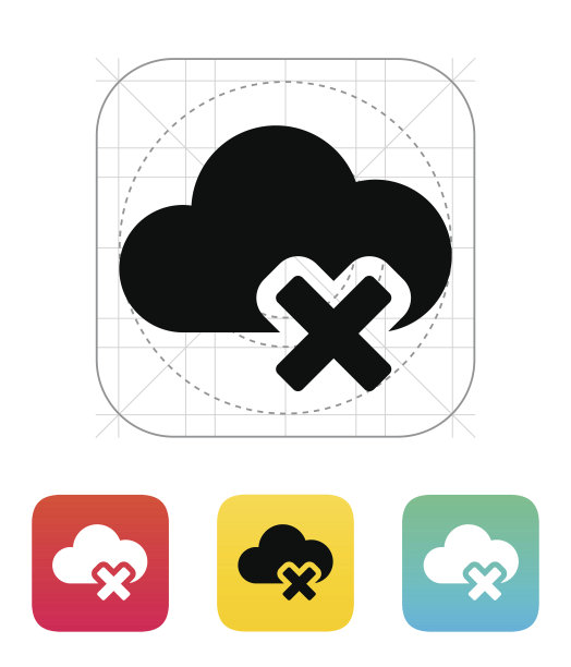 删除云图标。图片下载