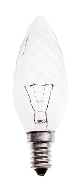 透明的蜡烛白炽灯图片下载