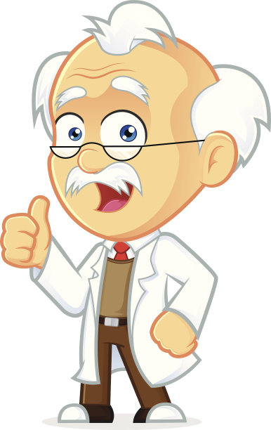 竖起大拇指的教授图片下载