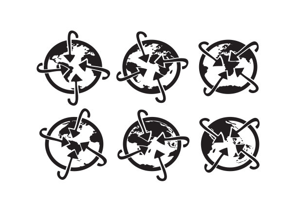 地球仪图标主题设计图片下载