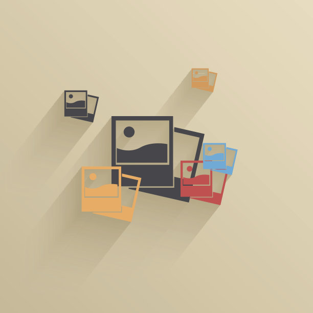 矢量创意平面ui图标背景。每股收益10图片下载