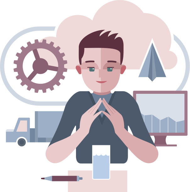 人类正在呈现一个抽象的企业环境图片下载