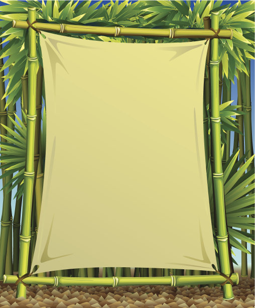 向量竹背景素材图片