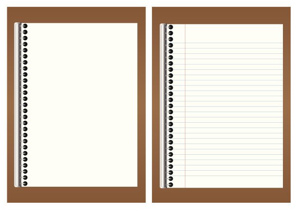 棕色纸板上的空白白纸图片下载