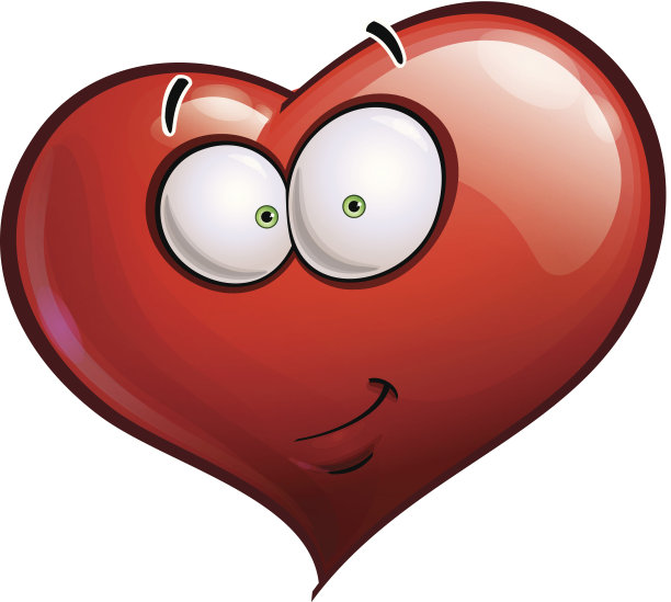 心的脸快乐的表情-傻笑图片下载