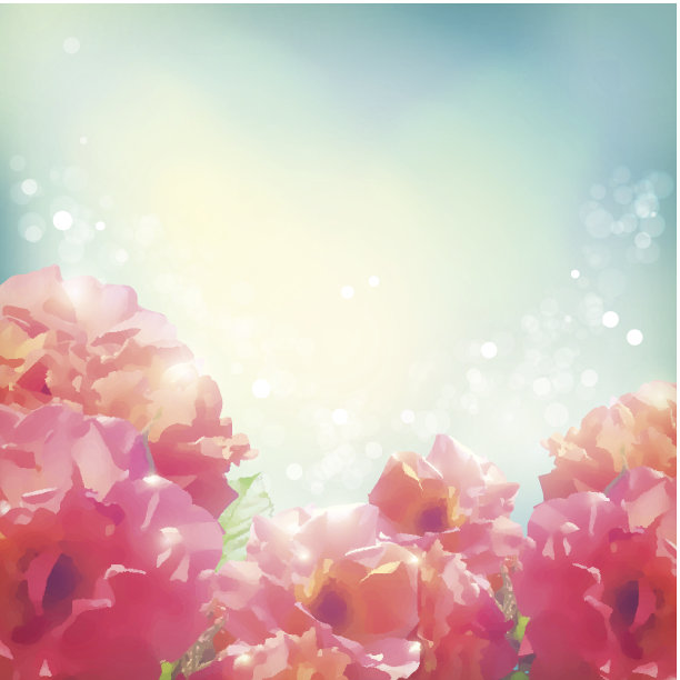 闪亮的鲜花玫瑰(牡丹)背景图片下载