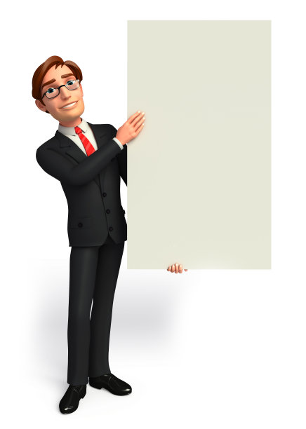 带标志的商人图片下载