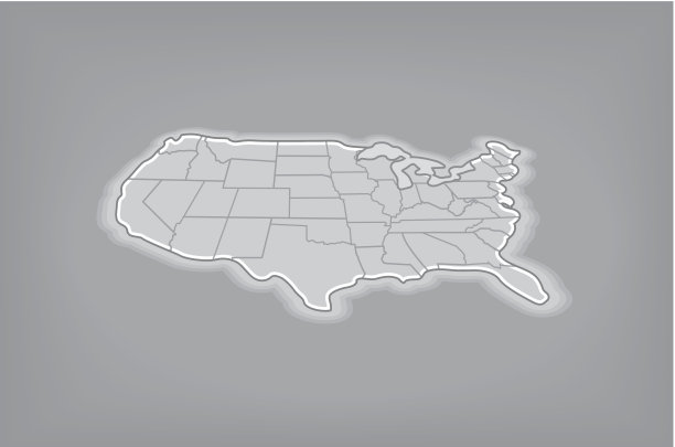 美国地图图片下载