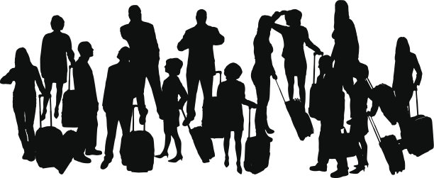 矢量剪影的商人图片下载