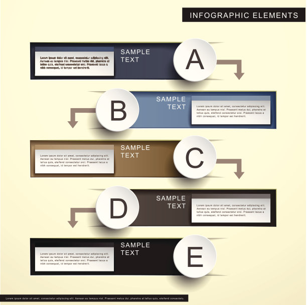 抽象流程图信息图素材图片