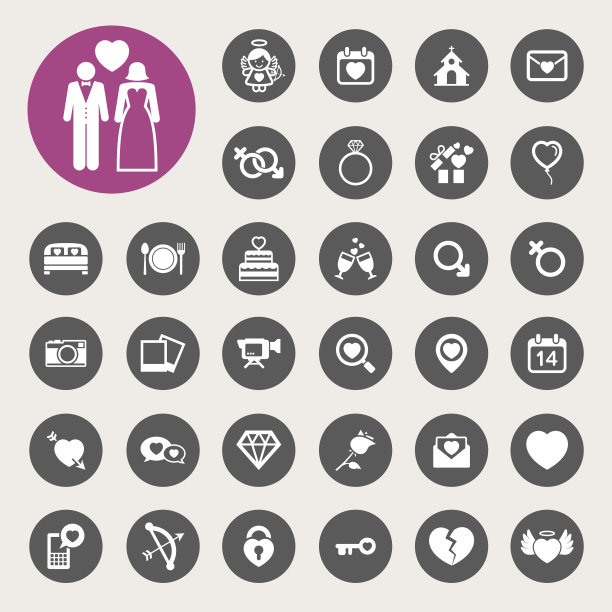 婚礼，情人节，爱情偶像集图片下载