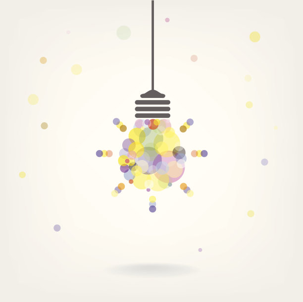 创意灯泡创意概念背景图片下载