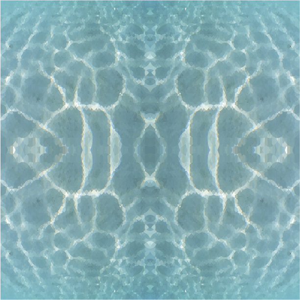 水,马赛克风格。图片下载
