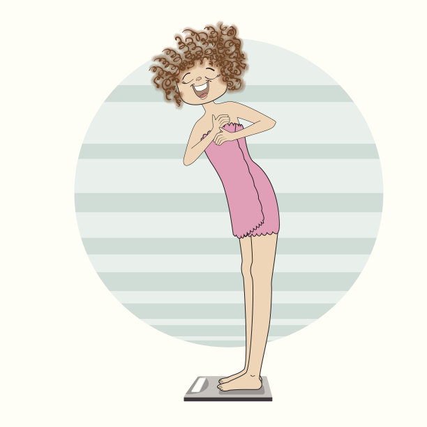 年轻女子的规模图片下载