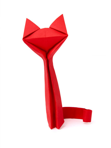折纸红猫图片下载